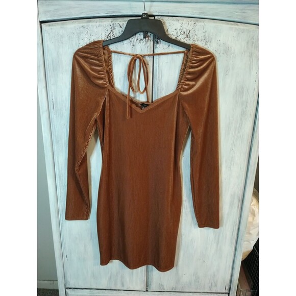 Forever 21 Puff Sleeve Sweetheart Neck Mini Dress Md Y2K Nwt Feminine - Picture 1 of 9